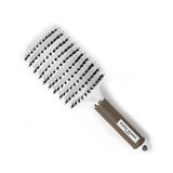 Curved Vent Detangling Hair Brush (White)