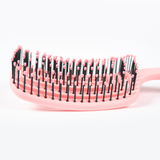 Curved Vent Detangling Hair Brush (Pink)
