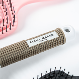 Curved Vent Detangling Hair Brush (White)